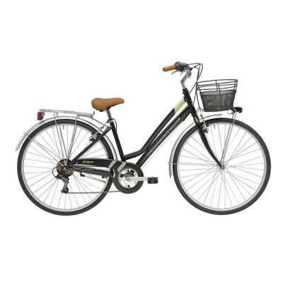 Bicicletta Cicli Adriatica City Trekking Trend Donna 28" 6V Nero Opaco