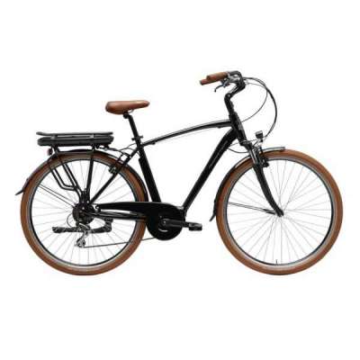 Bicicletta Cicli Adriatica E-Bike E-City New Age Man 28" 7V Nero Lucido