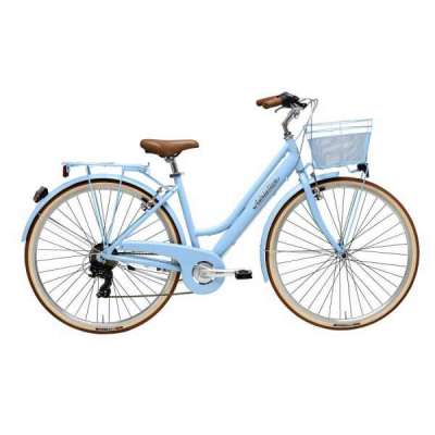 Bicicletta Cicli Adriatica Vintage Retr&ograve; Donna 28" 6V Azzurro