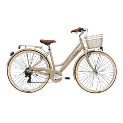 Bicicletta Cicli Adriatica Vintage Retr&ograve; Donna 28" 6V Nocciola