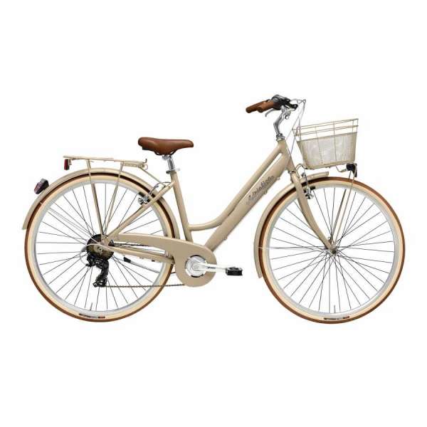 Bicicletta Cicli Adriatica Vintage Retr&ograve; Donna 28" 6V Nocciola