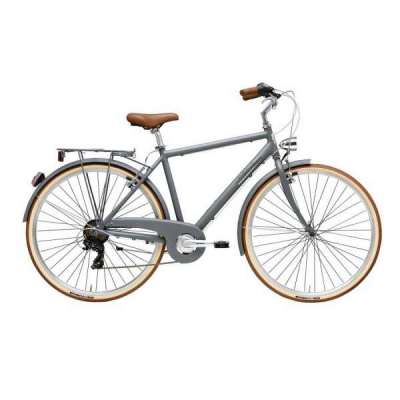 Bicicletta Cicli Adriatica Vintage Retr&ograve; Uomo 28" 6V Grigio Opaco