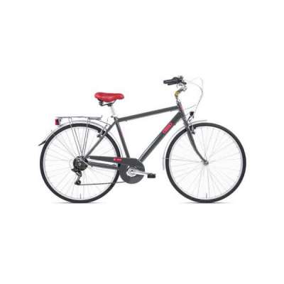 Bicicletta City Bike LETOULE LAFOLIE 28" 6V Alloy Man Grigio Cenere Scuro