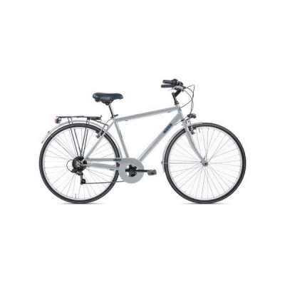 Bicicletta City Bike LETOULE TROPAIZ 28" 6V Steel Man Grigio Cenere Chiaro