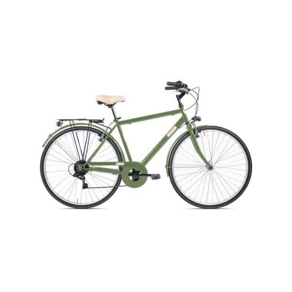 Bicicletta City Bike LETOULE TROPAIZ 28" 6V Steel Man Verde Smeraldo Scuro