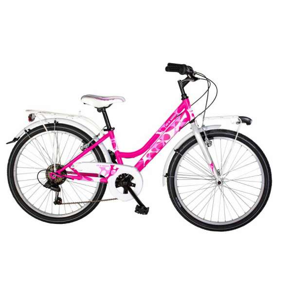 Bicicletta Velomarche CITY BIKE RED MOON 24" 6V VM 194L Bambina/Ragazza Fucsia