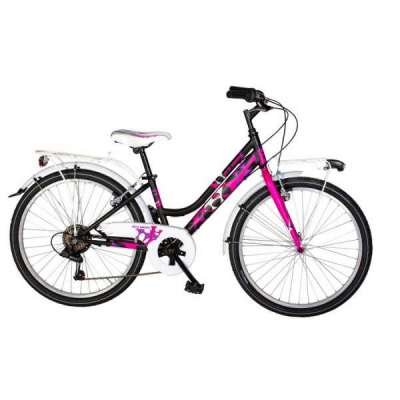 Bicicletta Velomarche CITY BIKE RED MOON 24" VM 194L Bambina/Ragazza Black