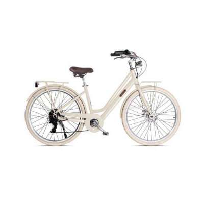 Bicicletta E-Bike LETOULE MOD&Egrave; HYBRID LADY 28" Low Ride Avana Nights Opaco