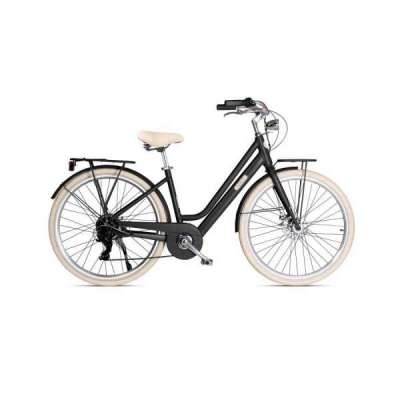 Bicicletta E-Bike LETOULE MOD&Egrave; HYBRID LADY 28" Low Ride Buio