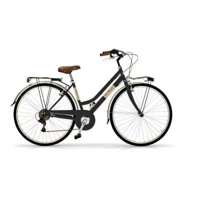 Bicicletta Via Veneto Allure Lady 28&rdquo; Six Speed VV605L Nero Polvere di Caff&egrave; (Opaco)
