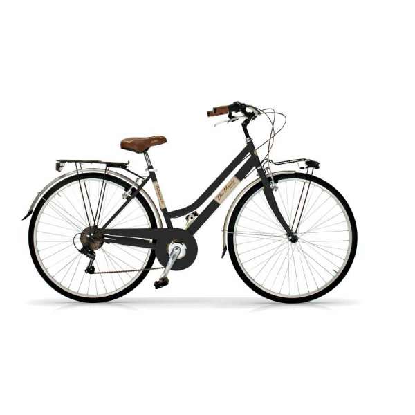 Bicicletta Via Veneto Allure Lady 28&rdquo; Six Speed VV605L Nero Polvere di Caff&egrave; (Opaco)
