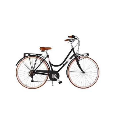 Bicicletta Via Veneto Condorino Lady 28" 6 Speed VV601L Nero Polvere di Caff&egrave; (Opaco)