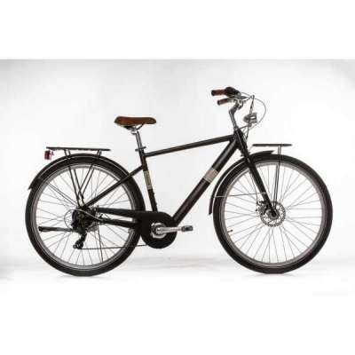 Bicicletta Via Veneto E-Bike Oliver Man 28&rdquo; 7 Speed VVE66M  Nero Polvere di Caff&egrave; (Opaco)