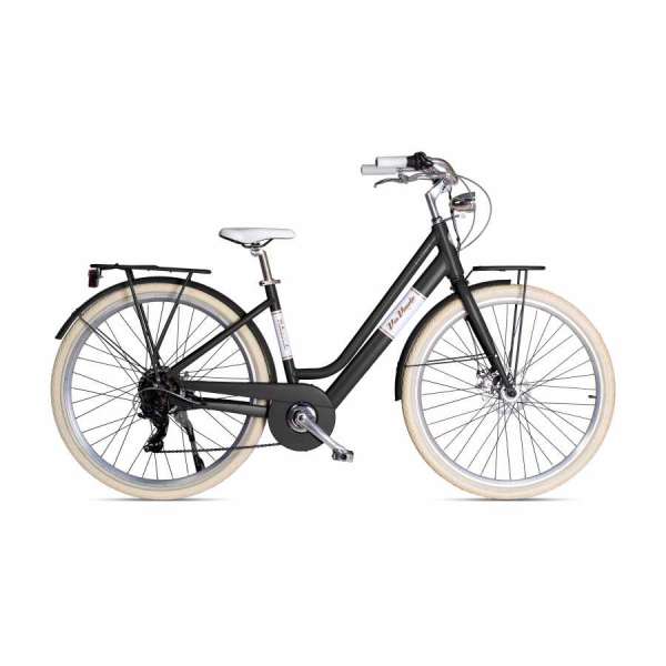Bicicletta Via Veneto E-Bike Victoria 28&rdquo; 7 Speed VVE66L Nero Polvere di Caff&egrave; (Opaco)