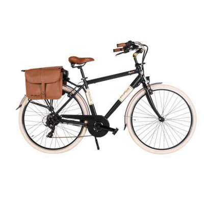 Bicicletta Via Veneto Elegance E-bike Man 28&rdquo; 6 Speed VVE60M Nero Polvere di Caff&egrave; (Opaco)
