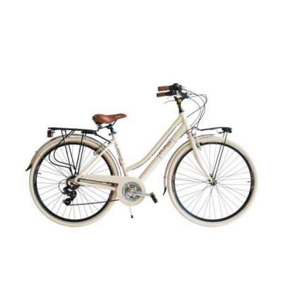 Bicicletta Via Veneto Elegance Lady 28&rdquo; Eighteen Speed VV615AL Beige Cappuccino