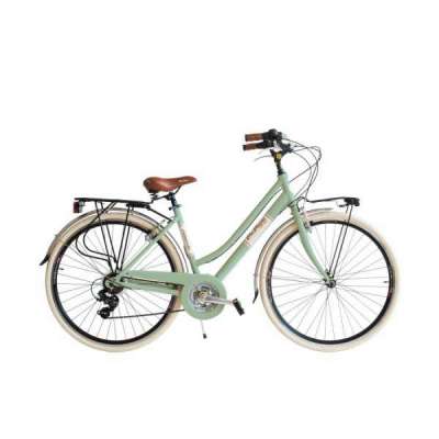 Bicicletta Via Veneto Elegance Lady 28&rdquo; Eighteen Speed VV615AL Verde Giulietta