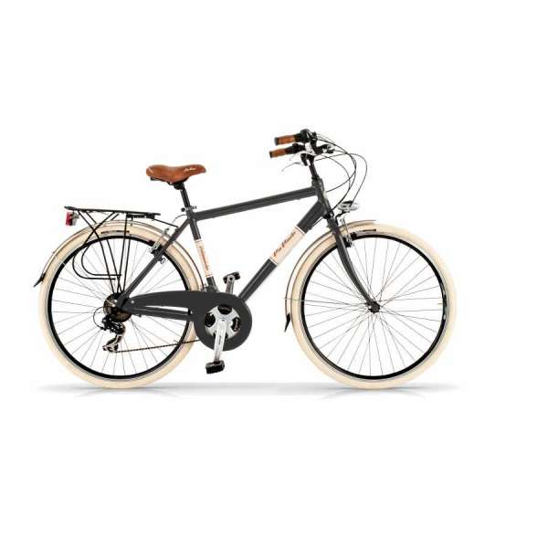 Bicicletta Via Veneto Elegance Man 28&rdquo; Eighteen Speed VV615AM Nero Polvere di Caff&egrave; (Opaco)