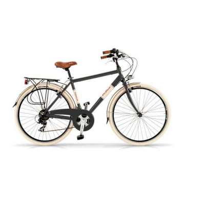 Bicicletta Via Veneto Elegance Man 28&rdquo; Eighteen Speed VV615AM Nero Provocatore (Lucido)