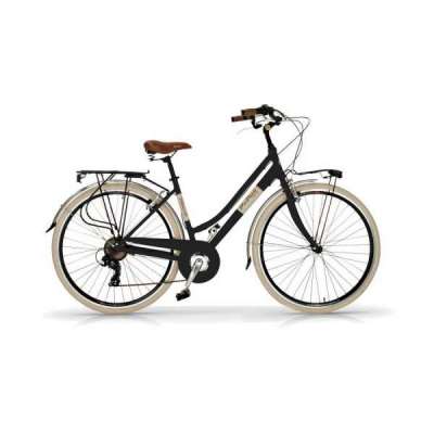 Bicicletta Via Veneto Elegance Lady 28&rdquo; Six Speed VV605AL Nero Polvere di Caff&egrave; (Opaco)