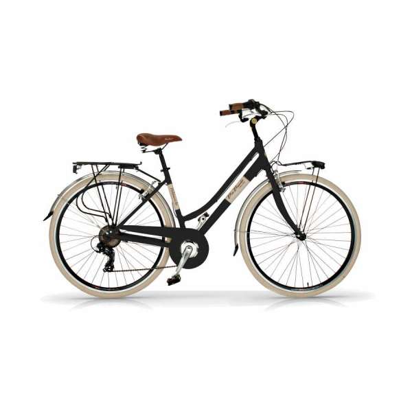 Bicicletta Via Veneto Elegance Lady 28&rdquo; Six Speed VV605AL Nero Polvere di Caff&egrave; (Opaco)