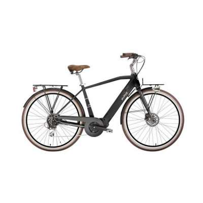 Bicicletta Via Veneto E-Lite Man 28&rdquo; 7 Speed VVE64M Nero Polvere di Caff&egrave; (Opaco)