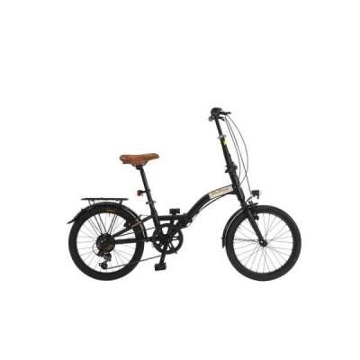 Bicicletta Via Veneto Folding Via 20&rdquo; Six Speed VV739 Nero Polvere di Caff&egrave; (Opaco)