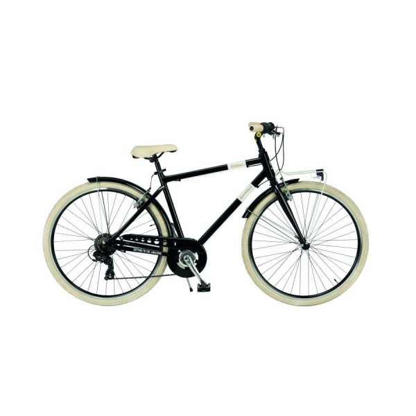 Bicicletta Via Veneto Milano Man 28&rdquo; Six Speed VV699MM Nero Polvere di Caff&egrave; (Opaco)