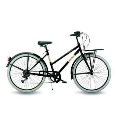 Bicicletta Via Veneto Mooloco Lady 26&rdquo; Six Speed VV726L Nero Polvere di Caff&egrave; (Opaco)