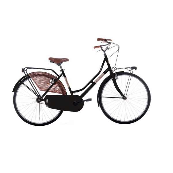 Bicicletta Via Veneto Sabrina Lady 26&rdquo; One Speed VV700 Nero Provocatore (Lucido)